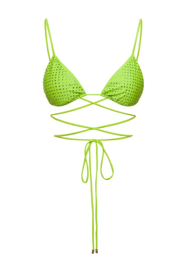 Self Portrait Bikini Grön, Dam