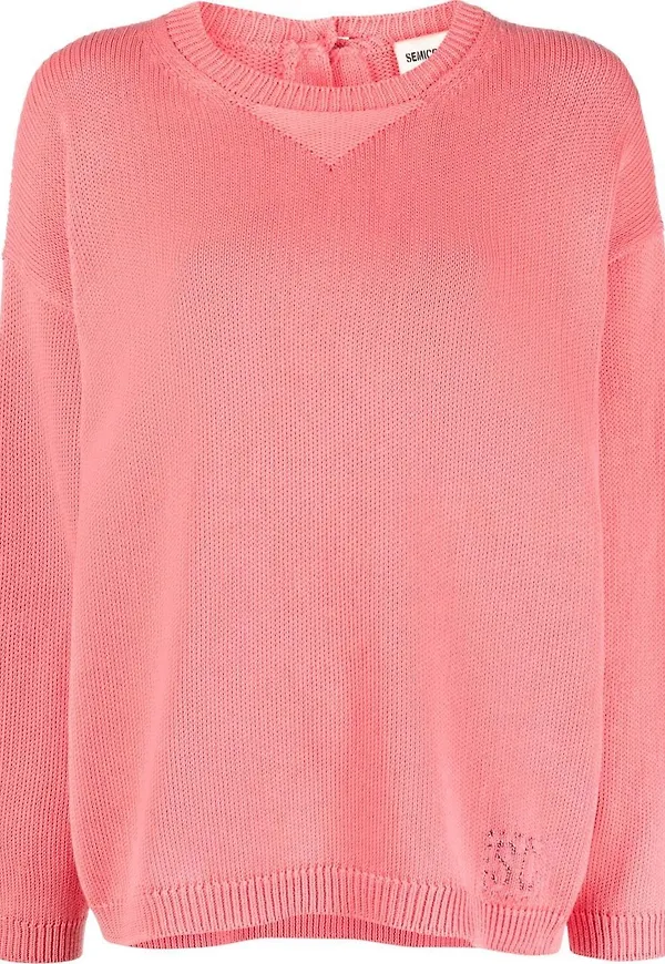 Semicouture grovstickad tröja - G18-0 PINK
