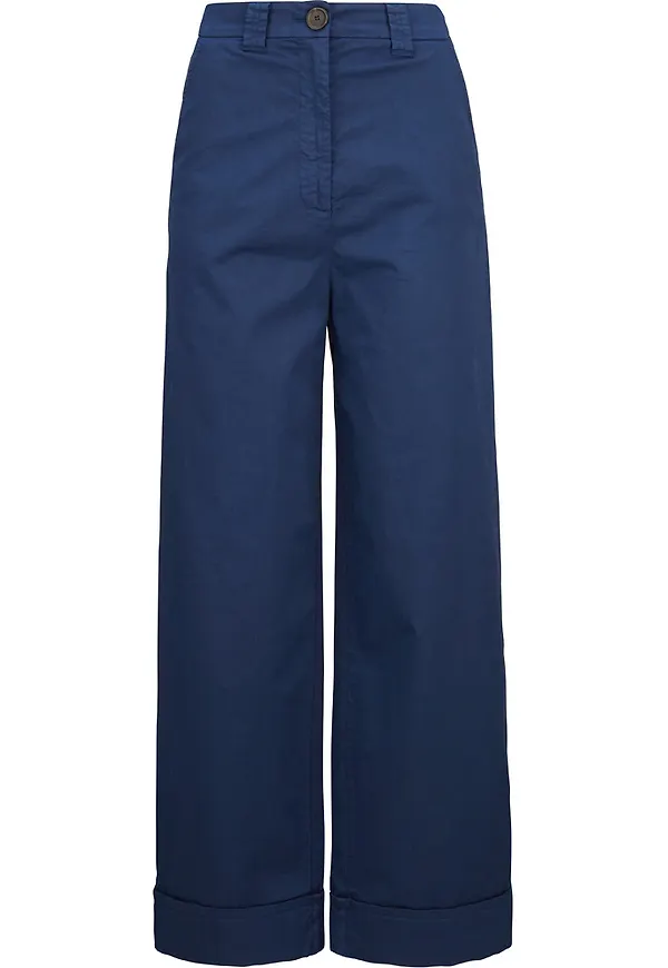 Semicouture Pants with wide leg Blå, Dam