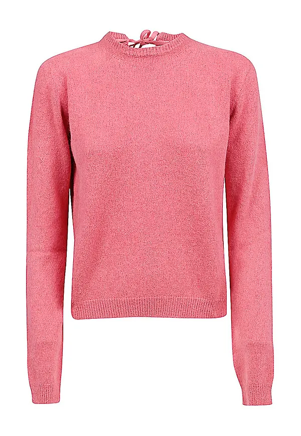 Semicouture Round-neck Knitwear Rosa, Dam