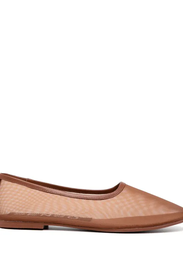 Senso Dena ballerinaskor i mesh - Brun