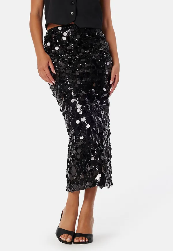 Sequin Ankle Skirt