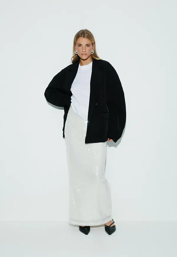 Sequin maxi skirt