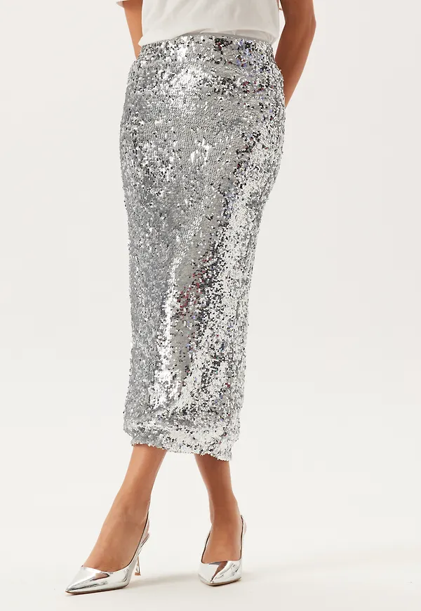 Sequin Midi Skirt