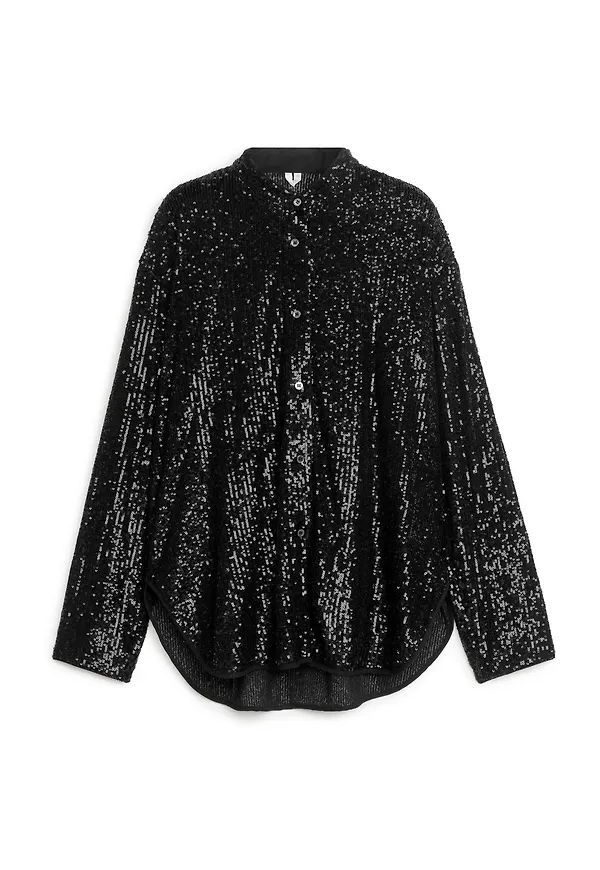 Sequin Shirt - Black