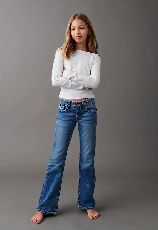 Sequins flare jeans