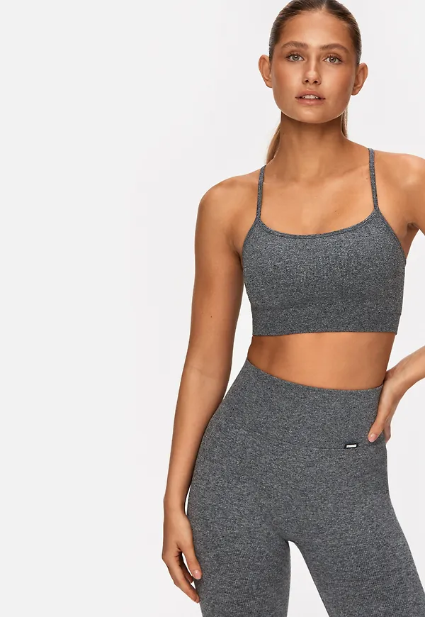 Serene Sports Bra Dark Grey Melange