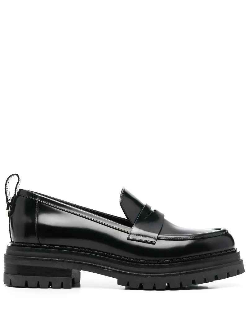 Sergio Rossi Joan slip on-loafers - Svart