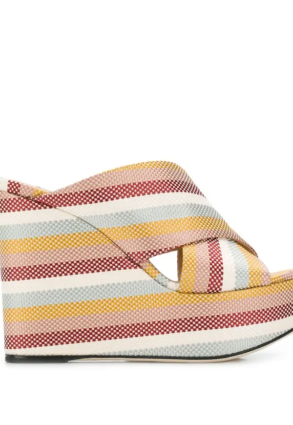 Sergio Rossi sandaler med kilklack - Neutral