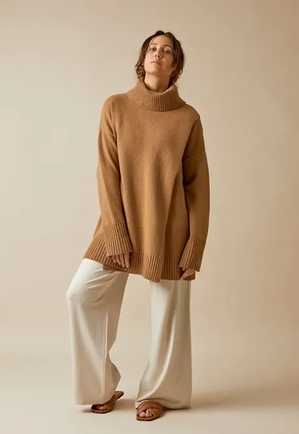 Sesame Wool Tunic