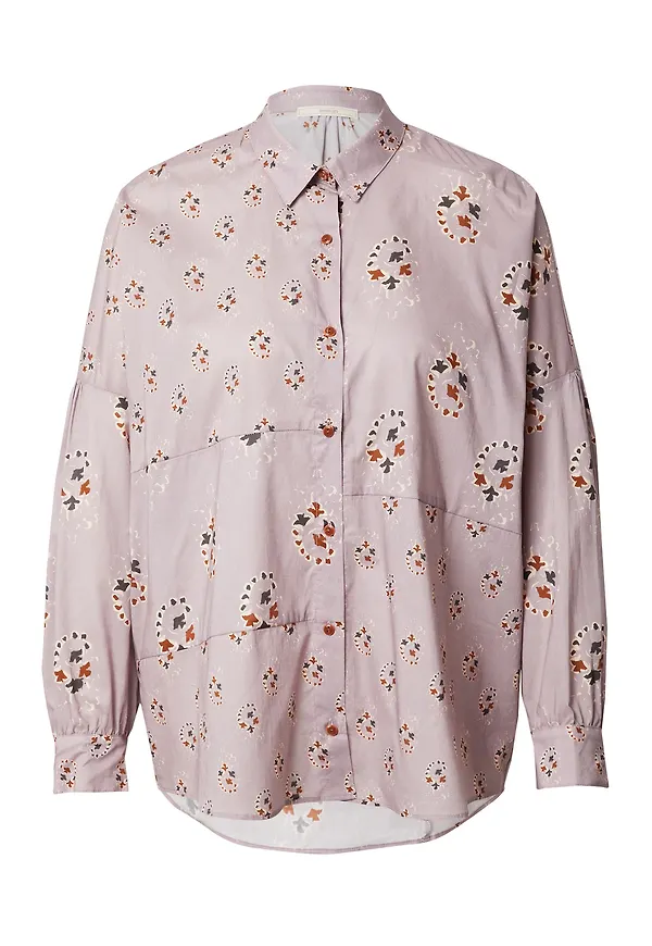 sessun Blus 'BOTENLY' brun / antracit / pastelllila / vit