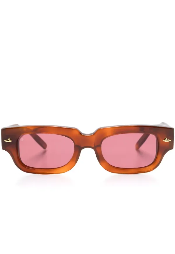 Sestini Eyewear Tre sköldpaddsfärgade solglasögon - Brun