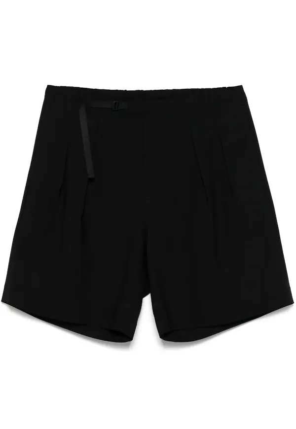 SEVEN GAUGE shorts med bälte - Svart