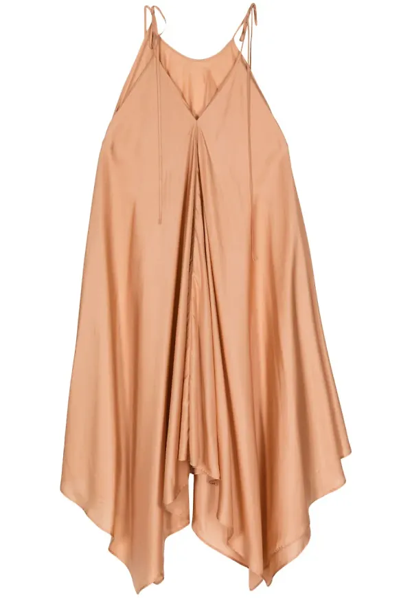 Shanshan Ruan asymmetrisk sidenklänning - Rosa – Farfetch