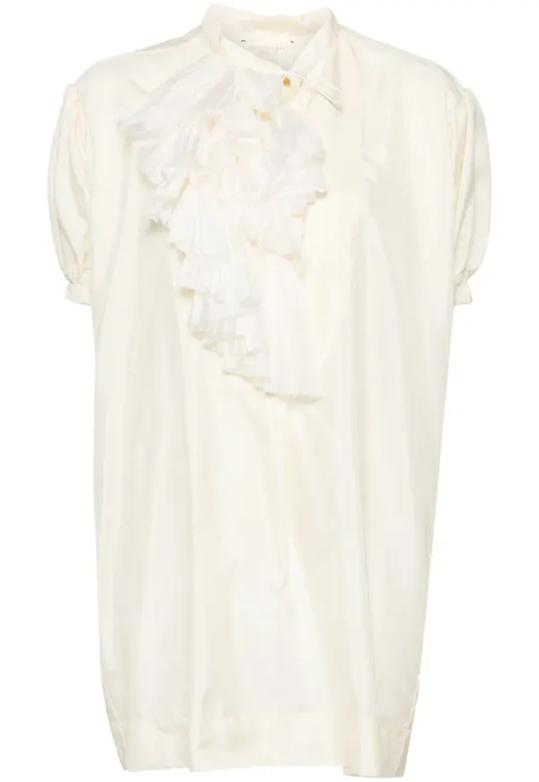Shanshan Ruan blus med puffärm - Neutral