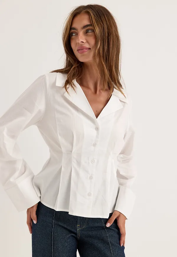 Shaped Cotton Shirt
