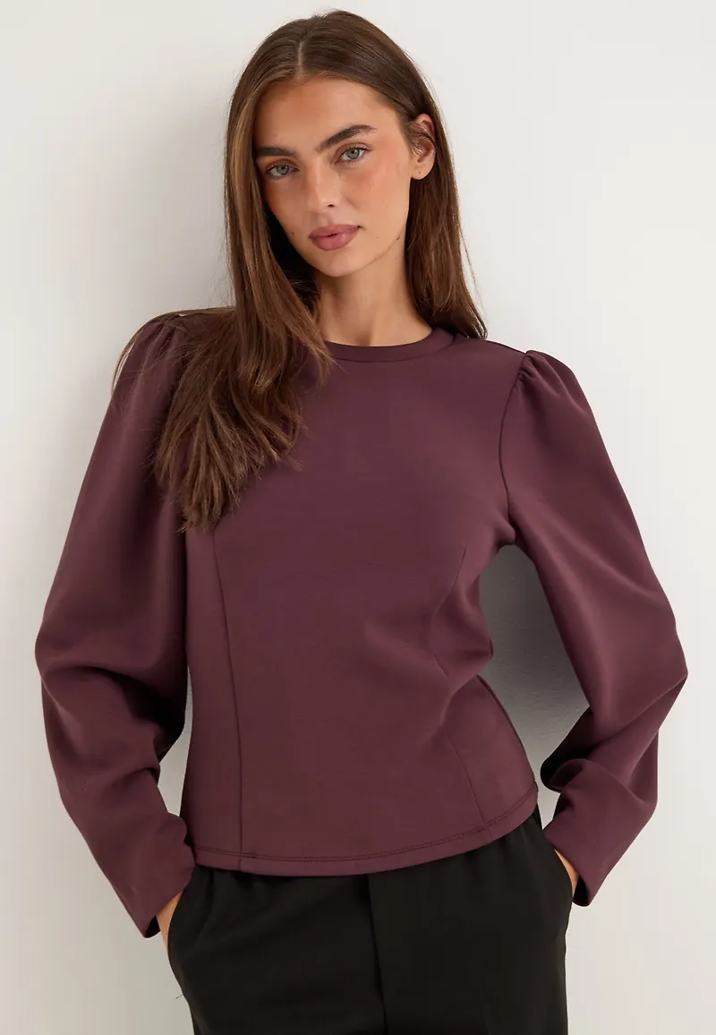Shaped Puff Sleeve Top
