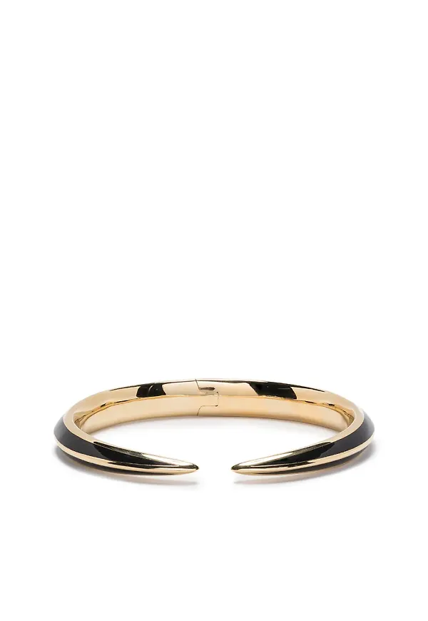 Shaun Leane Saber Deco guldpläterat armband - Svart