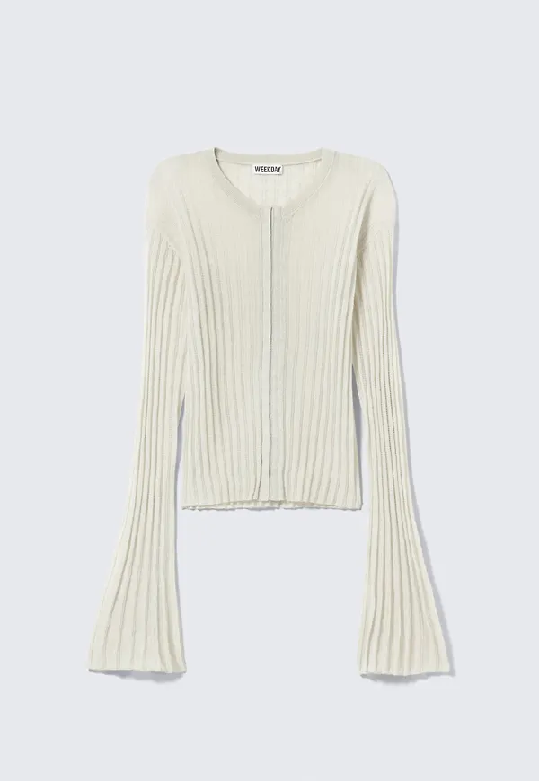 Sheer Linen-Blend Cardigan