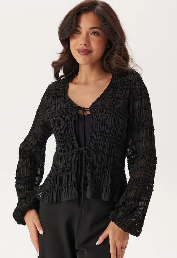Sheer Tie Blouse