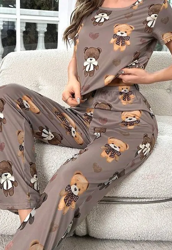 Shein Cartoon Cute Ladies' Pajama Set