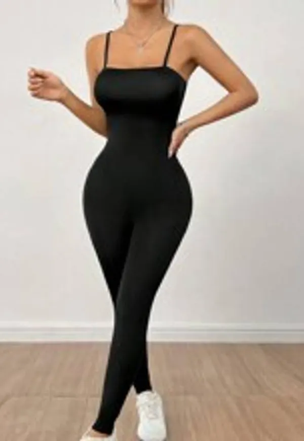 Shein Damer enfrgad ttt passande Jumpsuit Unitard
