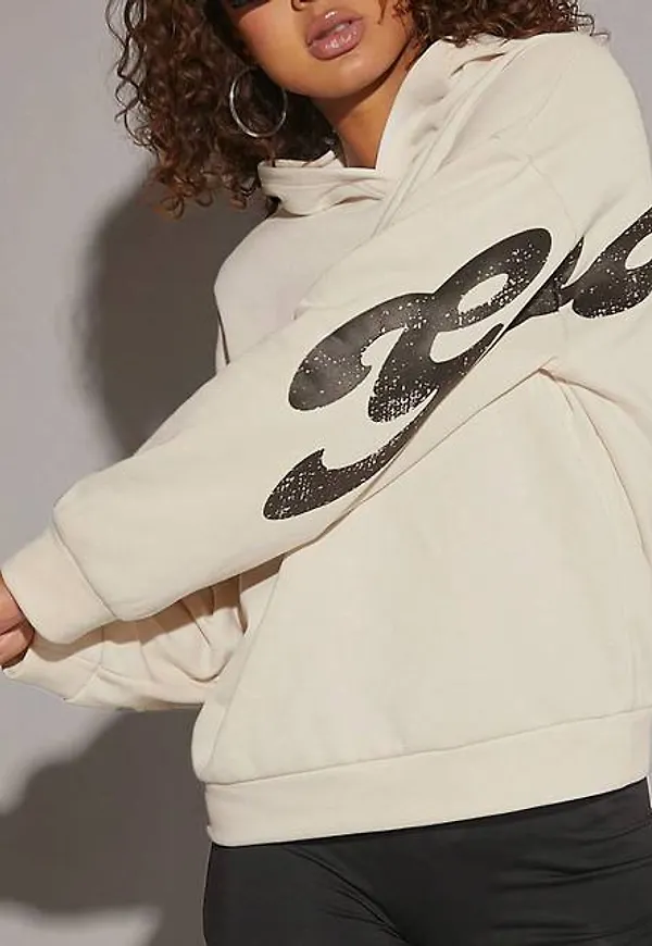 Shein Distressed Graphic Hoodie