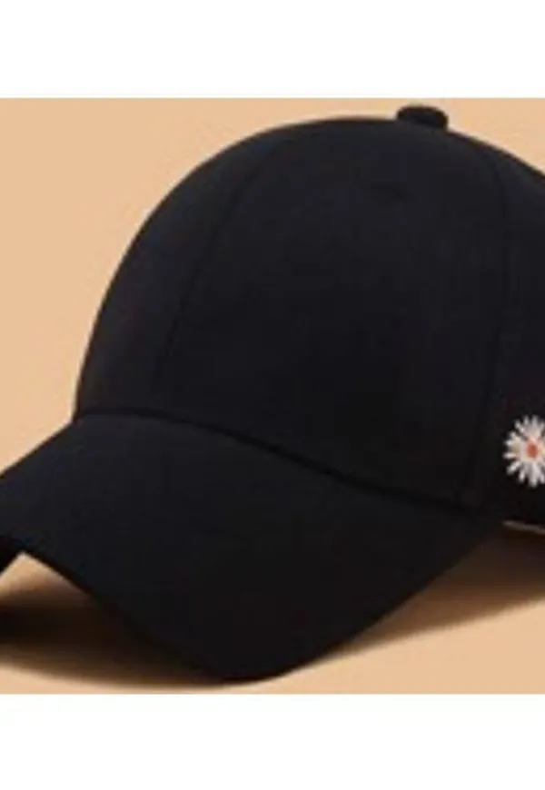 Shein Flower & Slogan Graphic Baseball Cap