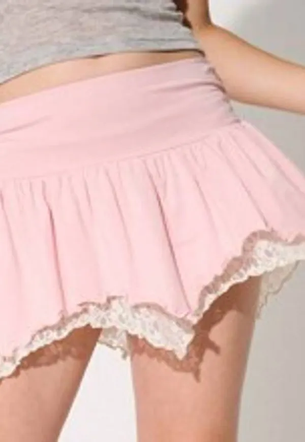 Shein Hanky Hem Micro Summer Mini Kjol