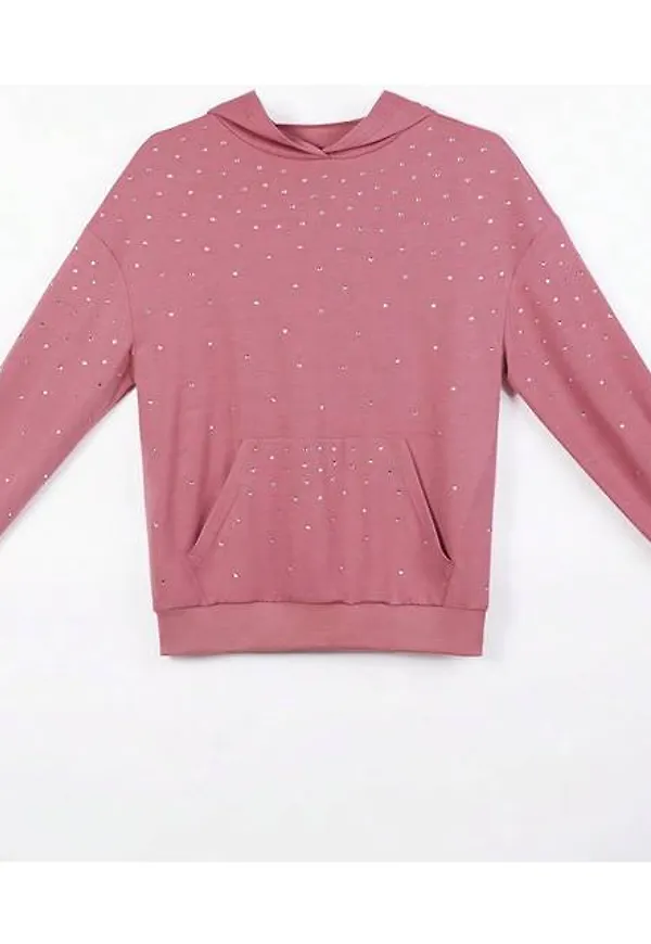 Shein Kangaroo Pocket Drop Shoulder Hoodie