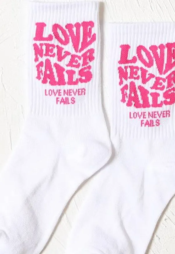 Shein Letter Graphic Crew Socks