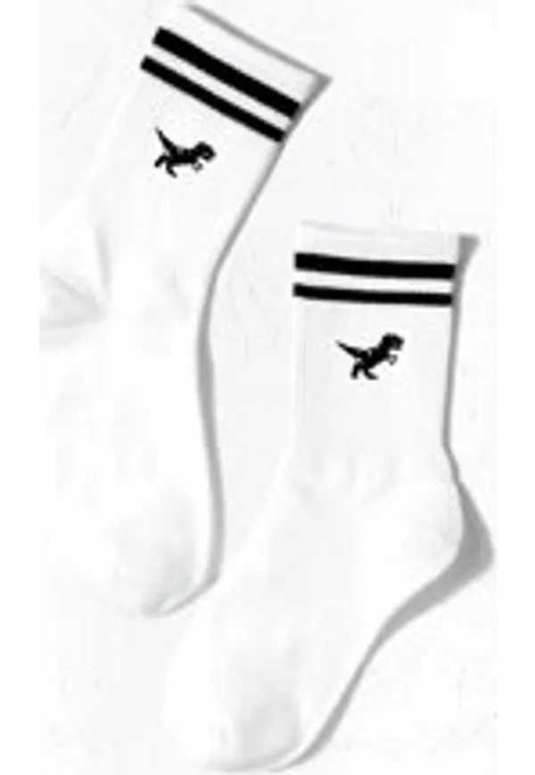 Shein Striped & Horse Pattern Crew Socks