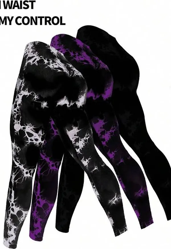 Shein Tie-Dyed Sport Leggings