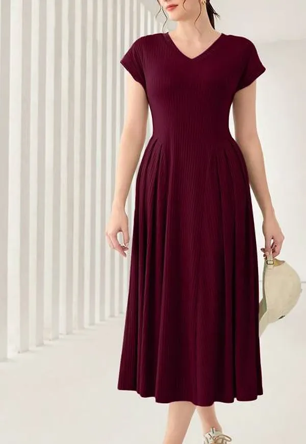 Shein V-neckline Striped Bodycon Dress