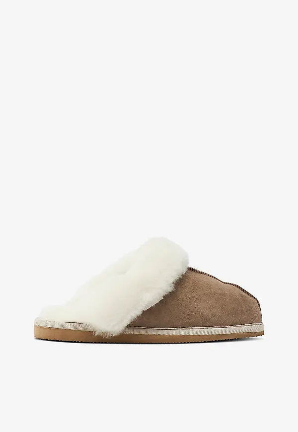 Shepherd - Fårskinnstoffel Jessica - Grå