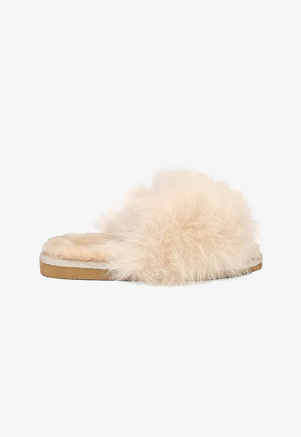 Shepherd - Innetoffel Tessan Slip on i fårskinn - Beige