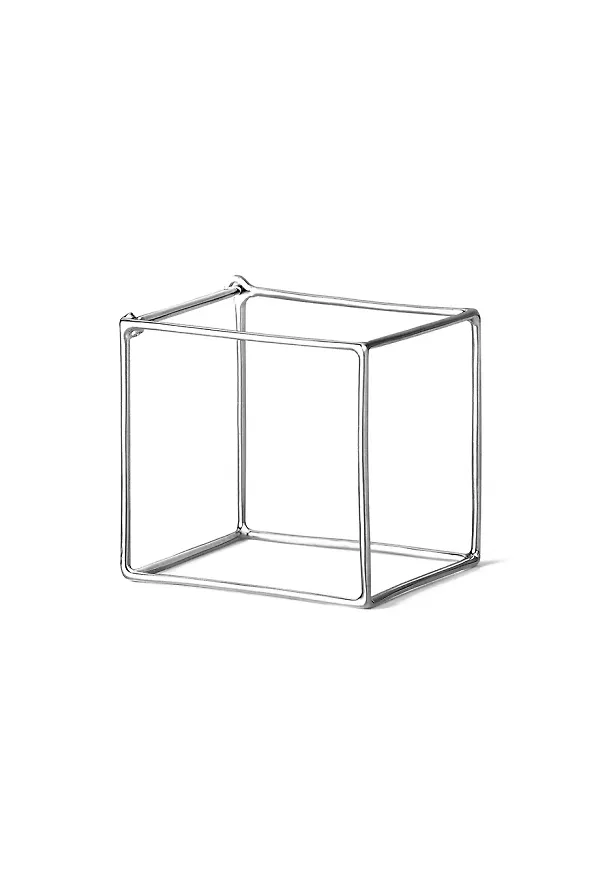 Shihara kvadratiskt örhänge - Metallic