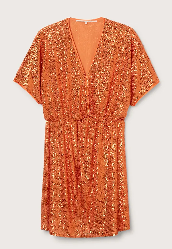 Shine on mini dress