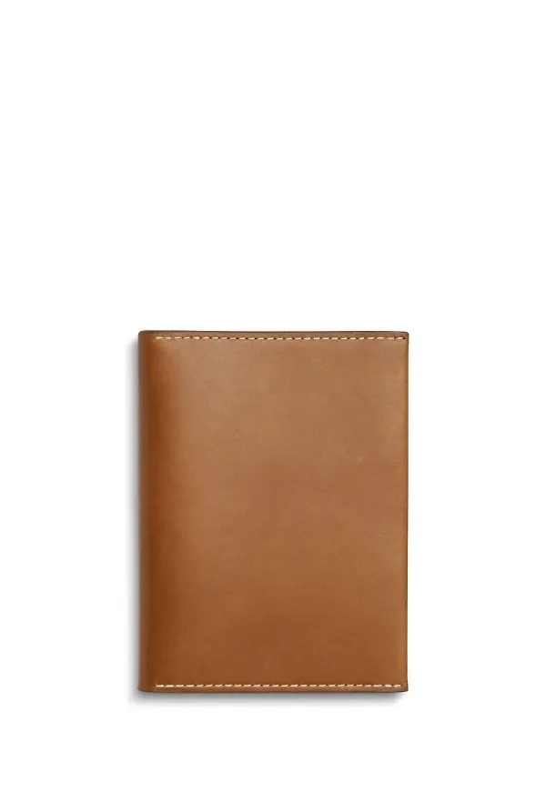 Shinola passfodral i läder - Brun