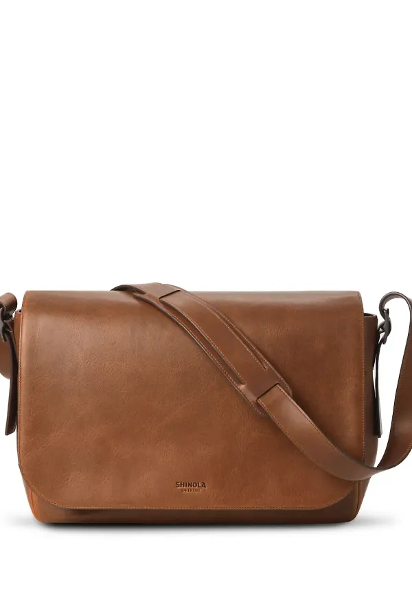 Shinola Runwell axelremsväska - Brun