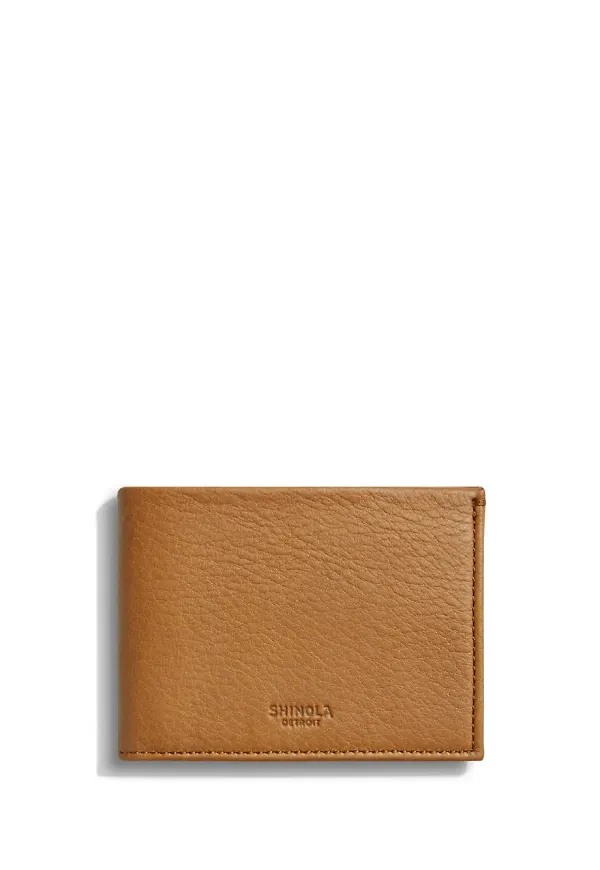 Shinola Slim dubbelvikt plånbok - Brun