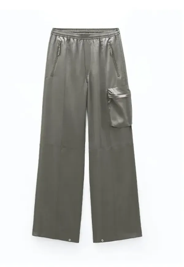 Shiny Cargo Trackpants