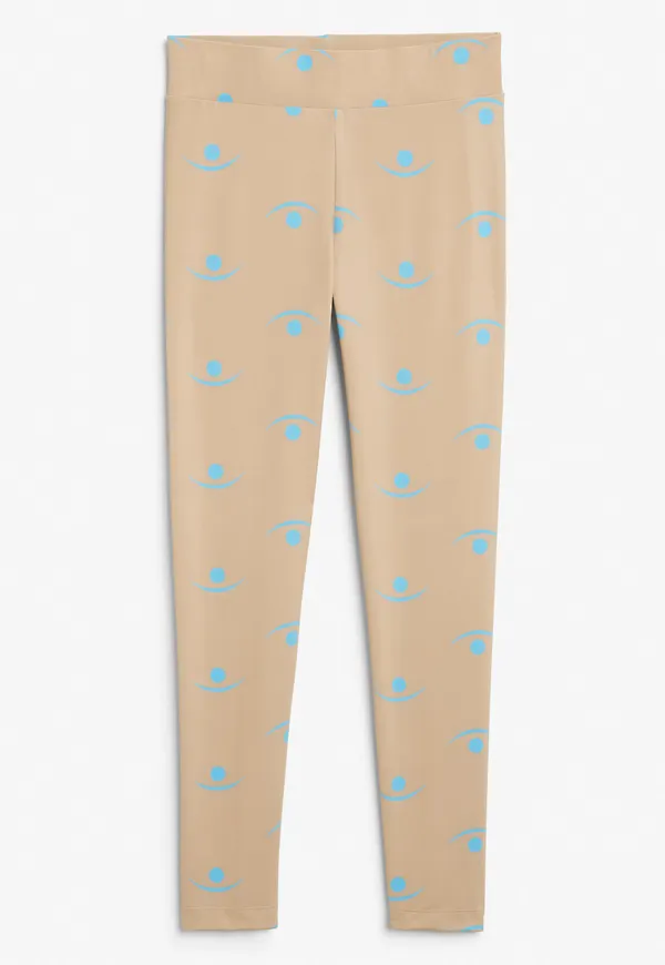 Shiny leggings - Beige