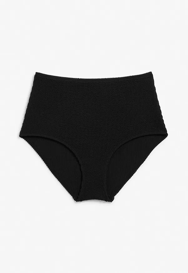 Shirred bikini briefs - Black
