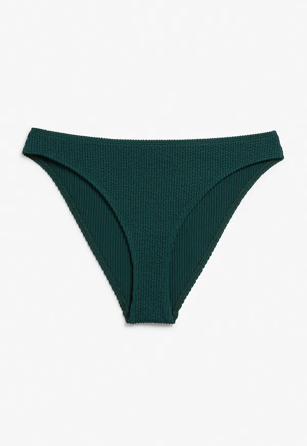 Shirred bikini briefs - Green