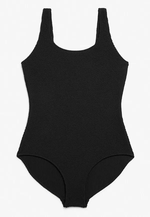 Shirred swimsuit - Black