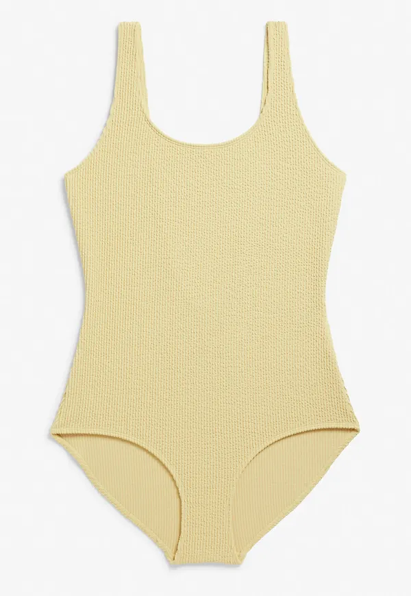 Shirred swimsuit - Yellow