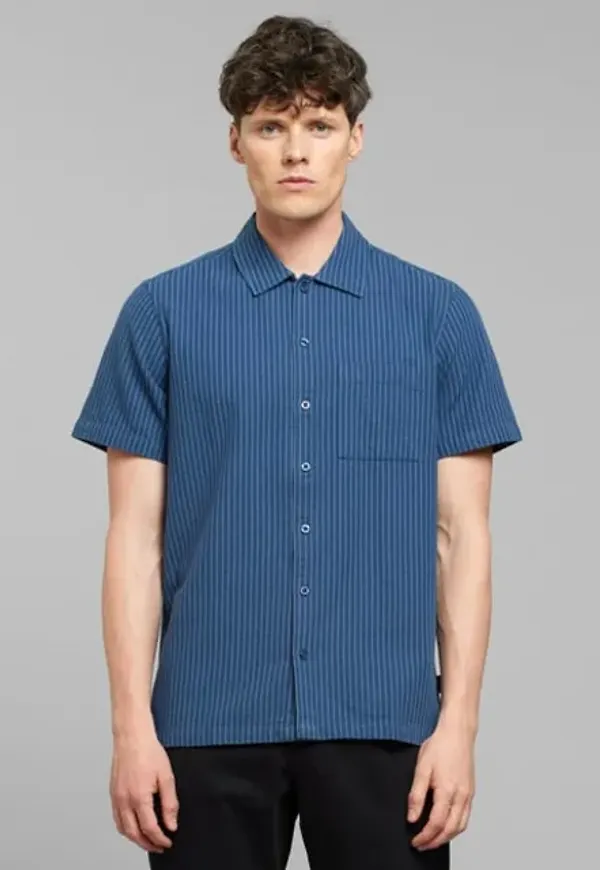 Shirt Brantevik Work Stripe Dark Blue