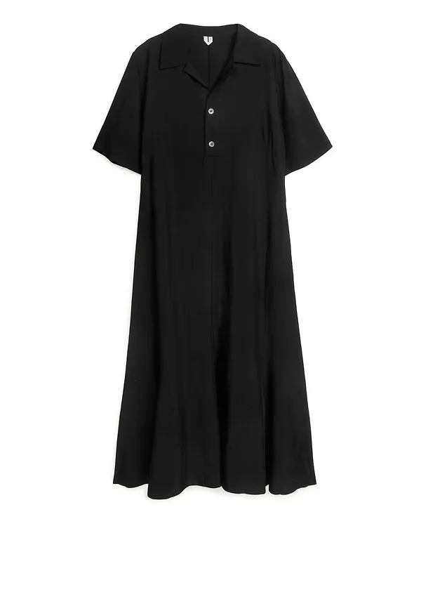Shirt Dress - Black