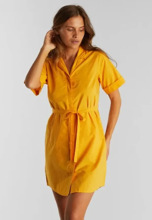 Shirt Dress Silkeborg Honey Yellow
